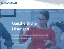 Tablet Screenshot of m-exchange.de